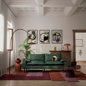 Sofa dwuosobowa AVENTINE – zielona City Sofa small 1