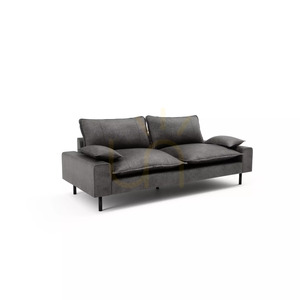 Sofa dwuosobowa AVENTINE – kolor grafitowy City Sofa small 2