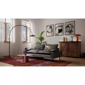 Sofa dwuosobowa AVENTINE – kolor grafitowy City Sofa small 6