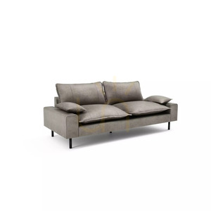 Sofa dwuosobowa AVENTINE – jasnoszara City Sofa small 2
