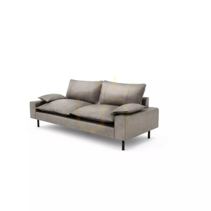 Sofa dwuosobowa AVENTINE – jasnoszara City Sofa small 3