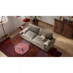 Sofa dwuosobowa AVENTINE – jasnoszara City Sofa small 5