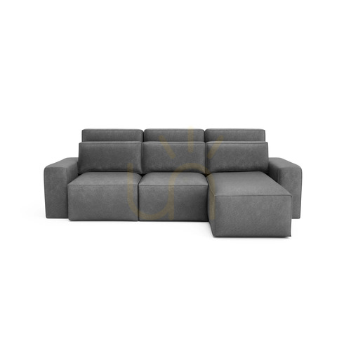 Sprawdź Uniwersalna narożna sofa rozkładana JORDAAN – szara City Sofa