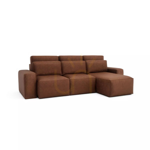 Uniwersalna narożna sofa rozkładana JORDAAN – kolor ceglasty City Sofa small 2