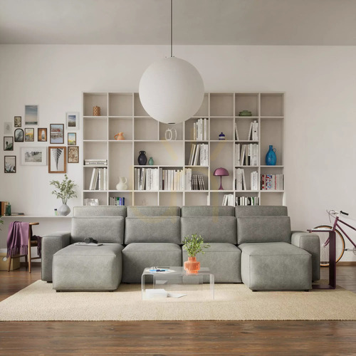 Sprawdź Narożna sofa rozkładana JORDAAN – w kształcie litery U – jesion City Sofa