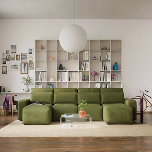 Narożna sofa rozkładana JORDAAN – w kształcie litery U – kolor khaki City Sofa small 1