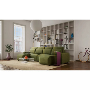 Narożna sofa rozkładana JORDAAN – w kształcie litery U – kolor khaki City Sofa small 7
