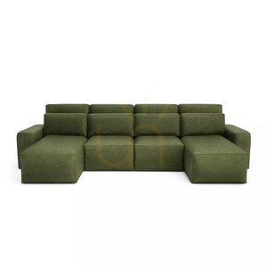 Narożna sofa rozkładana JORDAAN – w kształcie litery U – kolor khaki City Sofa small 0