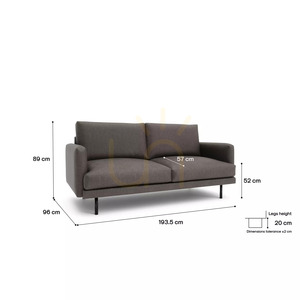 Sofa trzyosobowa BRERA – kolor taupe City Sofa small 4