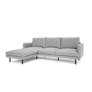 4-osobowa sofa narożna BRERA – szara City Sofa small 3