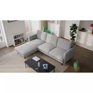 4-osobowa sofa narożna BRERA – szara City Sofa small 5