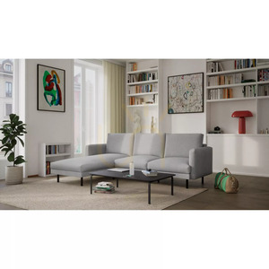 4-osobowa sofa narożna BRERA – szara City Sofa small 6