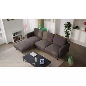 4-osobowa sofa narożna BRERA (lewa strona) – kolor taupe City Sofa small 5