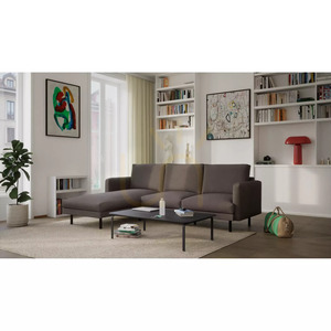4-osobowa sofa narożna BRERA (lewa strona) – kolor taupe City Sofa small 6