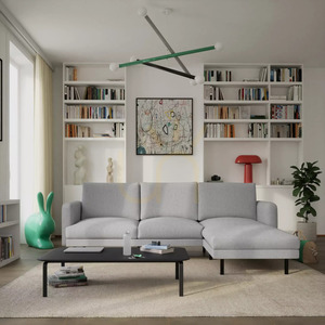 4-osobowa sofa narożna BRERA – szara City Sofa small 1
