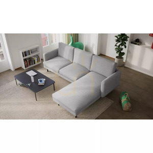 4-osobowa sofa narożna BRERA – szara City Sofa small 5