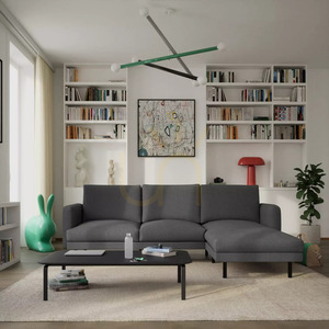 4-osobowa sofa narożna BRERA – ciemnoszara City Sofa small 1