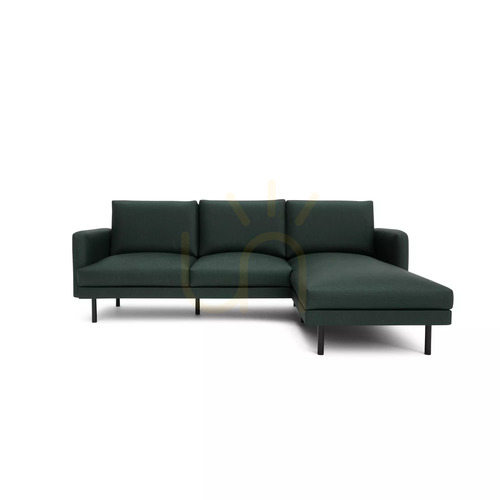 Sprawdź 4-osobowa sofa narożna BRERA (prawy narożnik) – zielona City Sofa