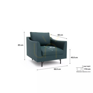 Fotel ALFAMA – ciemnoniebieski City Sofa small 4
