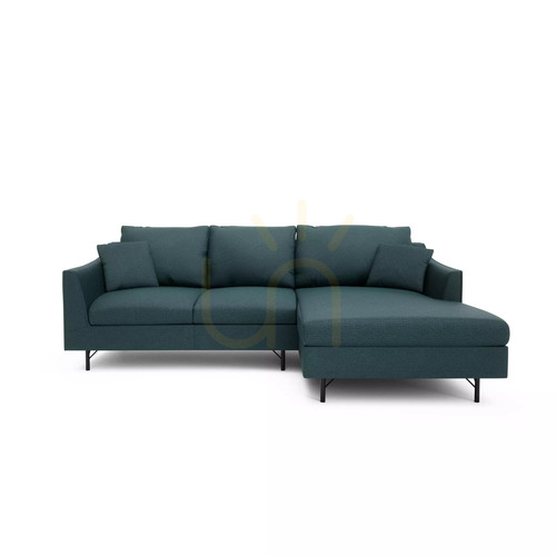 Sprawdź 4-osobowa sofa narożna ALFAMA – ciemnoniebieska City Sofa