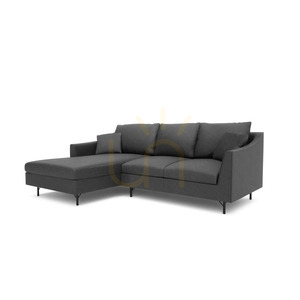 4-osobowa sofa narożna ALFAMA – ciemnoszara City Sofa small 3