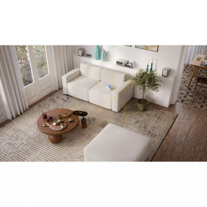 Modułowa sofa dwuosobowa GRACIA – kremowo-beżowa City Sofa small 5
