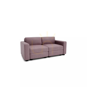 Modułowa sofa dwuosobowa GRACIA – kolor zgaszonego różu City Sofa small 2