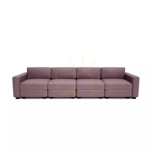 4-osobowa sofa modułowa GRACIA – zgaszony róż City Sofa small 0