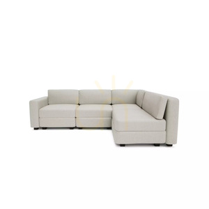 4-osobowa narożna sofa modułowa GRACIA – kremowo-beżowa City Sofa small 0