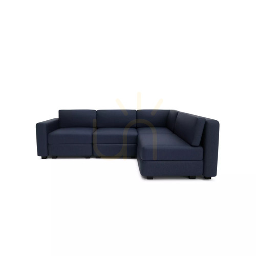 Sprawdź 4-osobowa narożna sofa modułowa GRACIA – ciemnoniebieska City Sofa