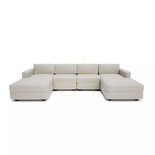 Sprawdź Sofa modułowa GRACIA – w kształcie litery U, 180 x 320 x 180 cm – kremowo-beżowa City Sofa