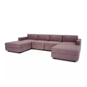 Sofa modułowa GRACIA – w kształcie litery U, 180 x 320 x 180 cm – kolor zgaszonego różu City Sofa small 3