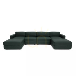 Sofa modułowa GRACIA – w kształcie litery U, 180 x 340 x 180 cm – zielona City Sofa small 0