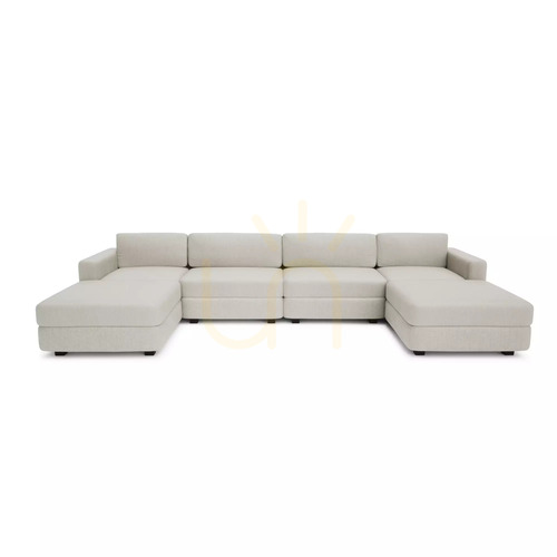 Sprawdź Sofa modułowa GRACIA – w kształcie litery U, 180 x 360 x 180 cm – kremowo-beżowa City Sofa