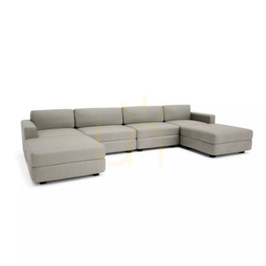 Sofa modułowa GRACIA – w kształcie litery U, 180 x 360 x 180 cm – beżowo-szara City Sofa small 2