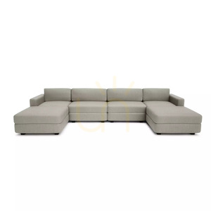 Sofa modułowa GRACIA – w kształcie litery U, 180 x 360 x 180 cm – beżowo-szara City Sofa small 0