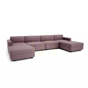 Sofa modułowa GRACIA – w kształcie litery U, 180 x 360 x 180 cm – kolor zgaszonego różu City Sofa small 2
