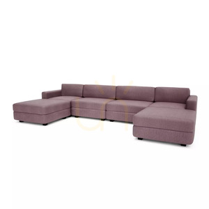 Sofa modułowa GRACIA – w kształcie litery U, 180 x 360 x 180 cm – kolor zgaszonego różu City Sofa small 3