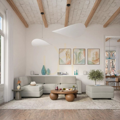 Sprawdź Sofa modułowa GRACIA – moduł końcowy – beżowo-szary City Sofa