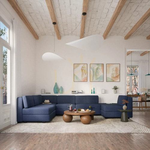 Sprawdź Sofa modułowa GRACIA – pojedynczy moduł – ciemnoniebieska City Sofa