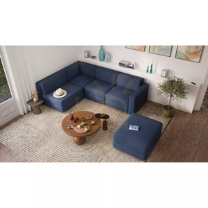 Sofa modułowa GRACIA – pojedynczy moduł – ciemnoniebieska City Sofa small 6