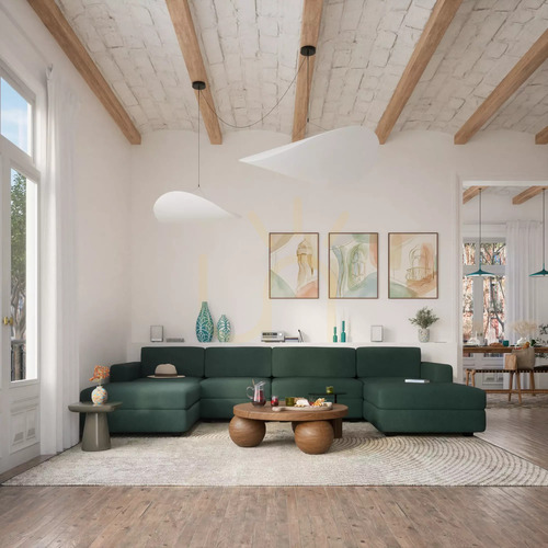 Sprawdź Sofa modułowa GRACIA – duży moduł pojedynczy – zielona City Sofa