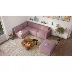 Sofa modułowa GRACIA – moduł narożny – kolor zgaszonego różu City Sofa small 6