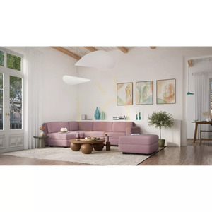 Sofa modułowa GRACIA – moduł narożny – kolor zgaszonego różu City Sofa small 7