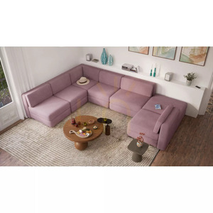 Sofa modułowa GRACIA – moduł narożny – kolor zgaszonego różu City Sofa small 8