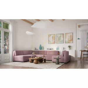 Sofa modułowa GRACIA – moduł narożny – kolor zgaszonego różu City Sofa small 9