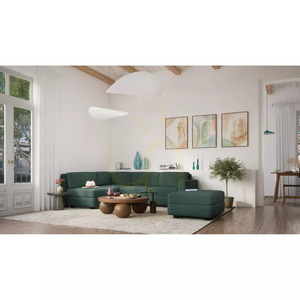 Sofa modułowa GRACIA – moduł pufowy – zielony City Sofa small 9