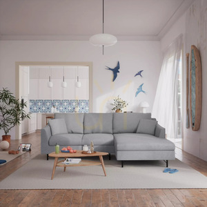 4-osobowa sofa narożna ALFAMA – szara City Sofa small 1