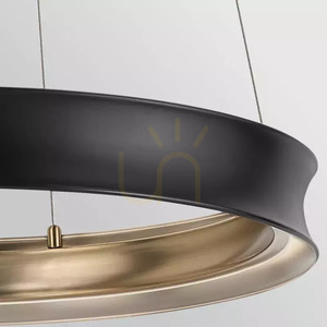 Lampa wisząca LED Larousse 75⌀ - Czarny, mosiądz - KICHLER small 1