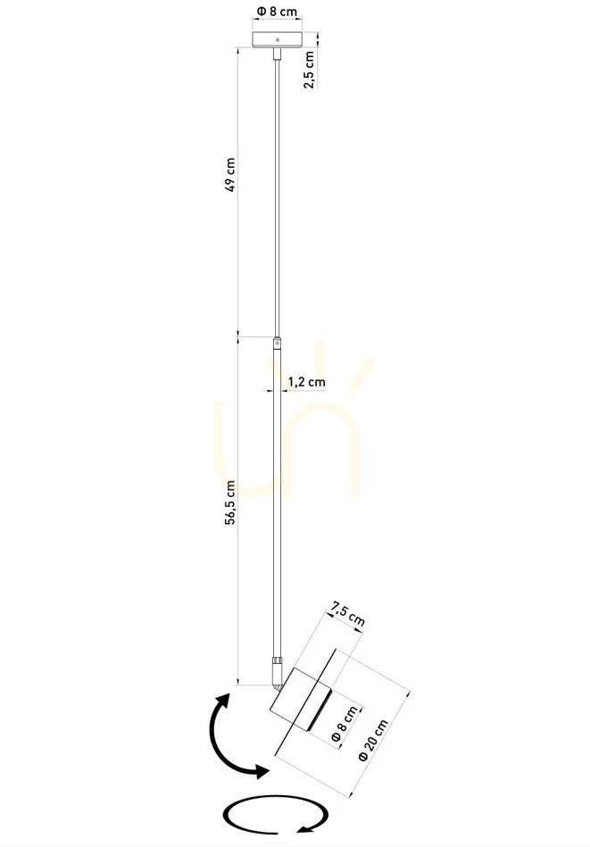 Obejrzyj Lampa wisząca Sigma CHARLIE S 1,5m szałwia 41767 Lampa wisząca Sigma CHARLIE S 1,5m szałwia 41767
